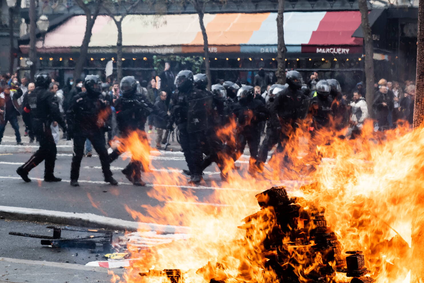 PARIS Ninth day of protest against the pension reform and 49.3